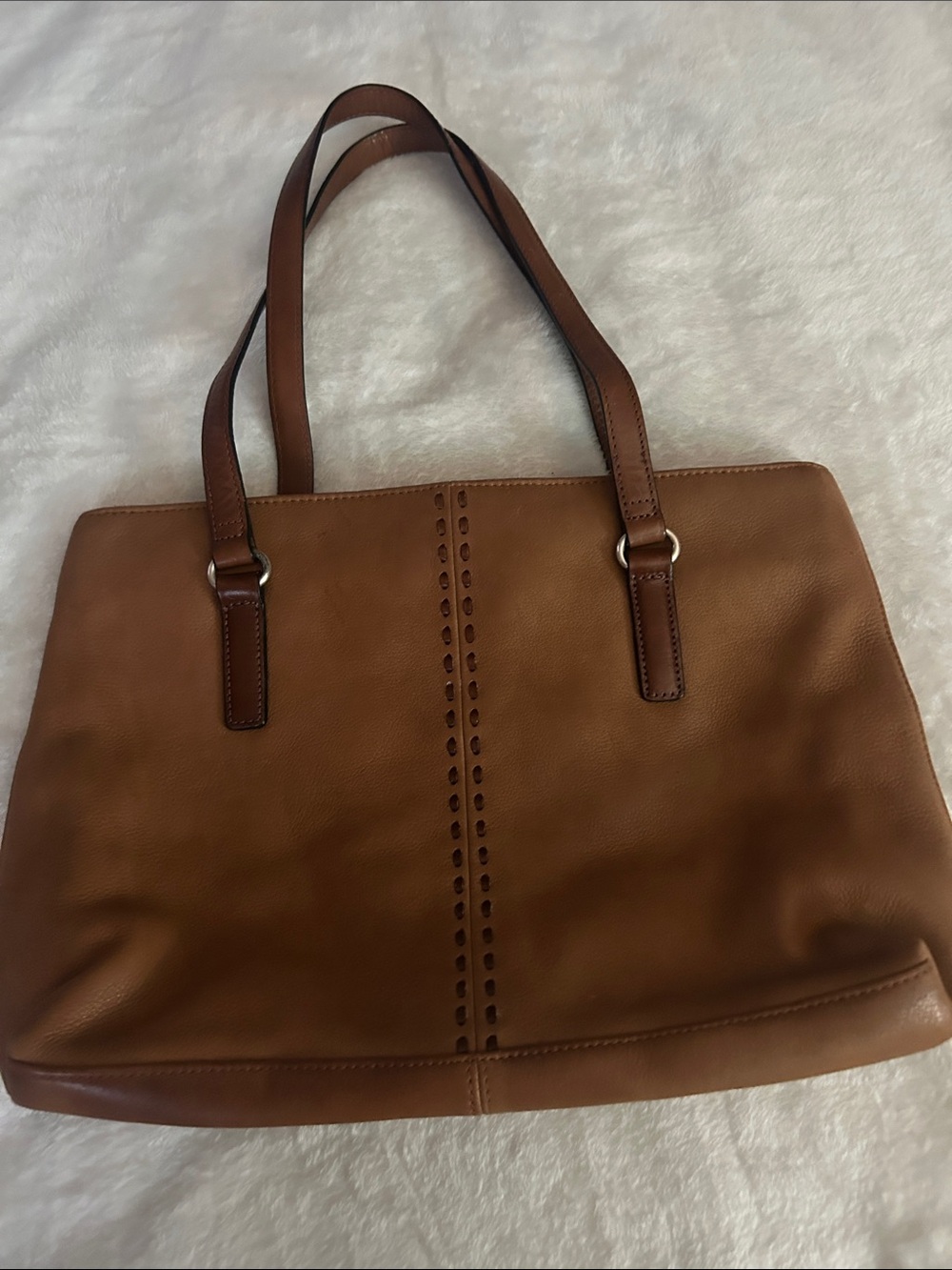 Fossil leather shoulder bag